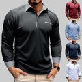 Herren Langarmhemd Poloshirt Longsleeve Sweatshirt Pullover Freizeitshirt .*