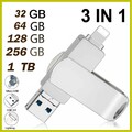1TB Metall USB 3.0 Flash Drive Speicherstick OTG Für iPhone iPad iOS Android