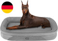 HMTOPE Orthopädisches Hundebett, Hundesofa, Vierseitiges Nackenrolle Kissen, Rut