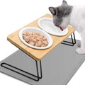 Hundenapf Erhöhter Futternapf Fressnapf für Hunde Katzen Doppelnapf Rutschfest