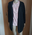 Hübscher schwarzer Damen Langarm Strick Cardigan mit Streifenmuster in Gr. XS S