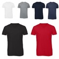 B&C Herren V-Neck T-Shirt Triblend Atmungsaktiv V-Ausschnitt S-3XL TM057 NEU