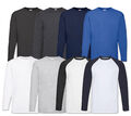 3 FRUIT OF THE LOOM HERREN LONGSLEEVE M L XL XXL 3XL 4XL 5XL LANGARM SHIRTS SET 