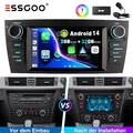 DAB+ Carplay Autoradio Android 14 2+32G Für BMW 3er E90 E91 E92 E93 GPS NAVI SWC