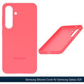 Original Samsung Galaxy S25 Silicone Case EF-PS931 Backcover Red Handy Hülle Rot