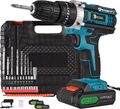 21V Akkuschrauber mit 2* 1200mAh Akkus 45Nm 1500rpm Bohrschrauber Schrauber DHL
