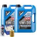 Motoröl 5W30 LIQUI MOLY Longtime High Tech 10L+MAHLE Ölfilter +Spülung