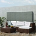 Gartenmöbel 5-tlg. mit Kissen Poly Rattan Sofa Lounge mehrere Auswahl vidaXL