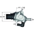 MAHLE TI 125 88 Thermostat Kühlmittel für ALFA ROMEO 145 146 147 156 GT GTV SPID