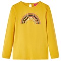 Kinder Langarmshirt mit Regenbogen-Aufdruck Pullover Sweatshirt Langarm T-Shirt 
