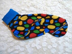 Windhundmantel/Whippet/Hunde - Doppelfleecemantel mit Brustlatz (RL 52 cm)