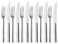 WMF Nuova Steakbesteck-Set 12-teilig Steakgabeln Steakmesser Cromargan Edelstahl