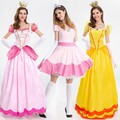 2025 Prinzessin Peach Kleid - Kostüm-Set für Damen Karneval Cosplay Christmas