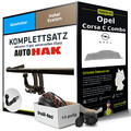 Anhängerkupplung abnehmbar für OPEL Corsa C Combo +E-Satz Kit NEU AHK