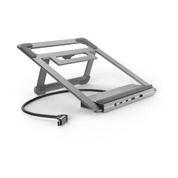 HAMA USB-C-Docking-Station "Connect2Office Stand", Notebook-Stand, #31826557