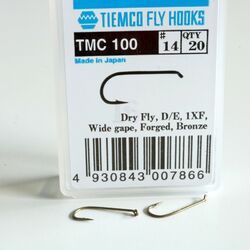 Tiemco 100 Trockenfliegen haken Größen #16 #14 #12 #10 #8 Japan Haken TMC 100