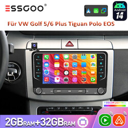Für Golf 5 6 Plus Touran Caddy Jetta Autoradio Android14 32G Carplay GPS NAV Kam