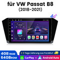 10'' für VW Passat B8 DAB+ Auto Radio USB Navigation wireless Apple Carplay 64GB