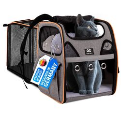 BARCOCO Katzenrucksack Hunderucksack für Katzen Hunde Haustier RucksackTransport Tasche Transportbox Transporttasche  Katze