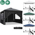 Pavillon 3x3m Faltpavillon Pop-up Partyzelt Gartenzelt Wasserdicht Zelt Anti UV