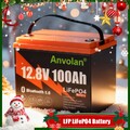 Bluetooth LiFePO4 Batterie 12V 100Ah Lithium Batterie Akku 100A BMS RV Solar