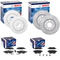 BOSCH BREMSSCHEIBEN + BELÄGE VORNE + HINTEN passend für VW CADDY 4 + ALLTRACK