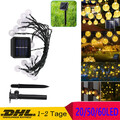 20/50/60LED Solar Lichterkette Kugel Beleuchtung Garten Außen Innen Party Dekor