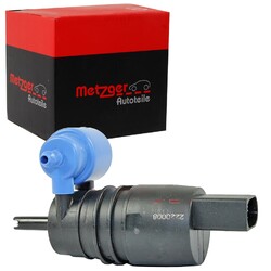 METZGER SCHEIBEN-WASCHWASSERPUMPE DUALPUMPE passend für AUDI A1 A3 A4 A6