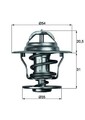 MAHLE TX 13 92D Thermostat, Kühlmittel für OPEL,RENAULT,VAUXHALL,VOLVO