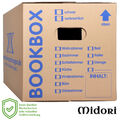 Bücherkartons 2-wellig Bookbox Ordnerkartons Archivkartons Midori-Europe