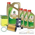 MANN-FILTER ÖLFILTER+8L CASTROL EDGE 5W-30 LL FÜR AUDI A4 8K B8 3.0 TDI AB BJ 11