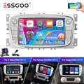 4+64G Apple Carplay Für Ford Focus MK2 II 2008-2011 Autoradio Android 14 GPS KAM