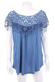 HEINE Shortsleeve-Shirt Boho Style Lace D 44-46 blue