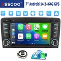 Android 14 2+64G Autoradio Carplay Für Audi A3 8P 2003-2012 GPS NAVI BT DSP WIFI