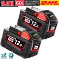 2X 18V 12,0AH Akku für Milwaukee für M18 Akku Lithium-Ion 18v XC 12AH 48-11-1860