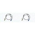 2X MAGNETI MARELLI ABS-SENSOR RADDREHZAHL HINTEN passend für PEUGEOT 206