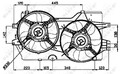 Kühlerventilator Doppellüfter 47031 NRF für CHRYSLER DODGE OPEL LANCIA PROTON