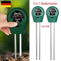 1/2x 3 in 1 Bodentester, Bodenmessgerät, pH-Wert, Licht, Feuchtigkeit, Pflanzen