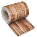 Sichtschutzstreifen Zaunblende 35 m Doppelstabmatten Zaunfolie PVC Holzoptik2