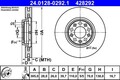 2x ATE Bremsscheibe 24.0128-0292.1 für ALFA ROMEO  passend für FIAT JEEP