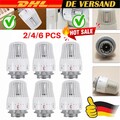 6 Stk Thermostatkopf Heizkörper Regler Thermostat Kopf Heizung Ventil M30 x 1,5-