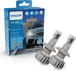 Philips Ultinon Pro6000 H4-LED Scheinwerferlampe mit Straßenzulassung, 230%... 