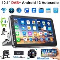 10" DAB+ 1 DIN Android14 Autoradio GPS Navi drehbarer Bildschirm mit Kamera BT