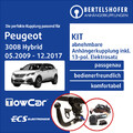 Für PEUGEOT 3008 Hybrid I Typ 0U 05.2009-12.2017 AHK abn +13pol spez E-Satz TOP