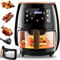 Heißluftfritteuse XXL Air fryer Backofen Fritteusen Heißluft Friteuse Grill 6L