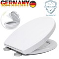 WC Sitz mit Absenkautomatik Abnehmbar Toilettendeckel Duroplast Klobrille Deckel