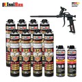 Mauermörtel 8 x 750ml SET Teflon Schaumpistole 2x Reiniger Montageschaum Mörtel