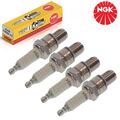 4X NGK 1111 ZÜNDKERZEN FÜR BMW 502 AUDI 80 ALFA ROMEO SPIDER FIAT 850 1964-1993