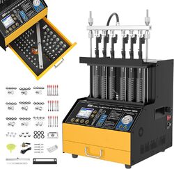 GDI EFI FSI Fuel Injektor Tester Reiniger Werkzeug Einspritzdüsen Prüfgerät 220V