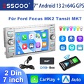 Android 14 Autoradio 64G Für Ford Focus C S Max Kuga MK7 Galaxy GPS NAV DAB WIFI